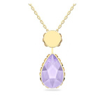 Orbita necklace, Drop cut crystal, Multicolored, Gold-tone